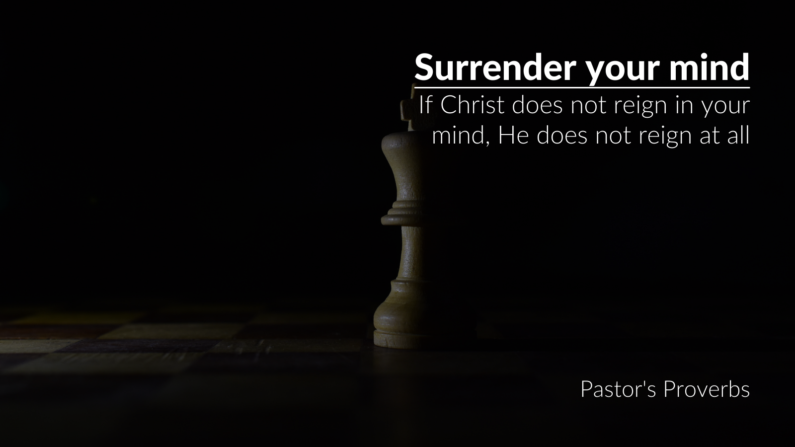 Surrender your mind